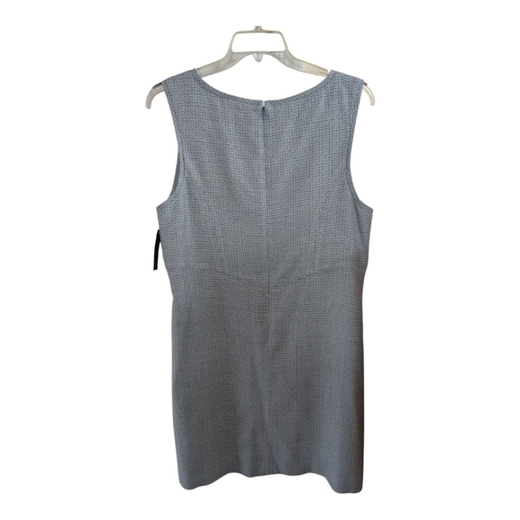 VTG Pendelton Wool Blend Blue Tweed Lined Sheath Dress Size 18P USA Career NWT - Picture 3 of 9